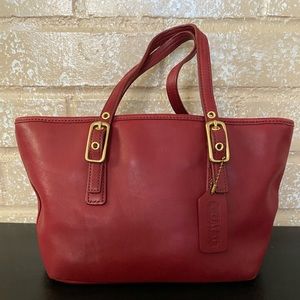 Coach small red bag